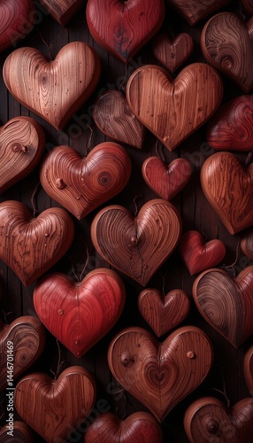 Rustic Wooden Hearts – Love in Every Grain