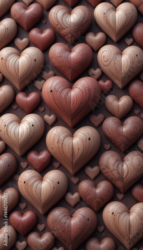 Rustic Wooden Hearts – Love in Every Grain