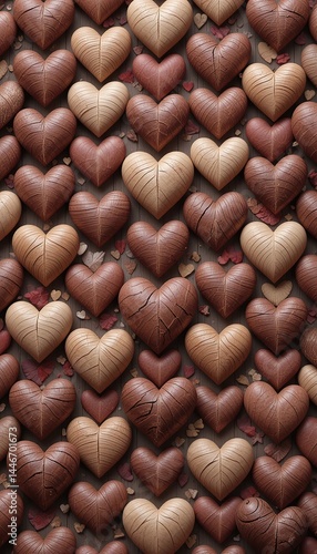 Rustic Wooden Hearts – Love in Every Grain