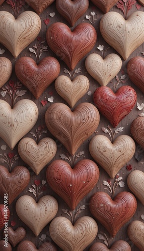 Rustic Wooden Hearts – Love in Every Grain