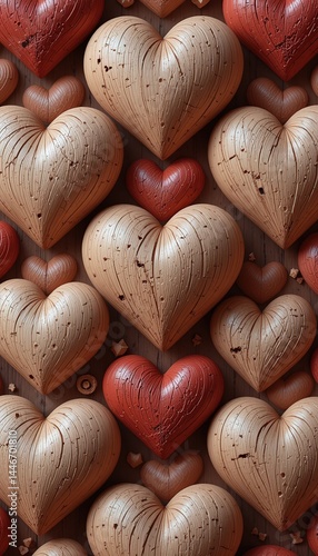 Rustic Wooden Hearts – Love in Every Grain