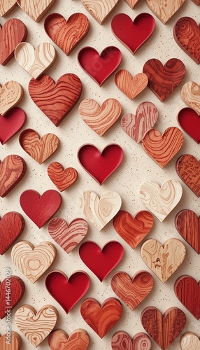 Rustic Wooden Hearts – Love in Every Grain
