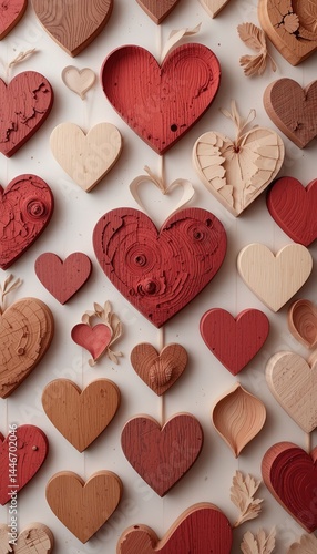 Rustic Wooden Hearts – Love in Every Grain