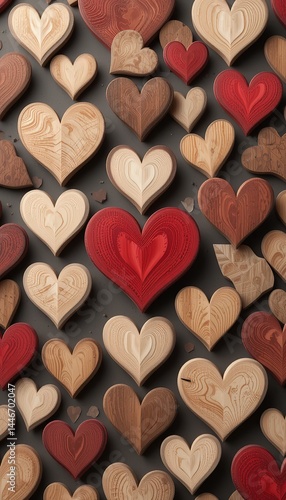 Rustic Wooden Hearts – Love in Every Grain