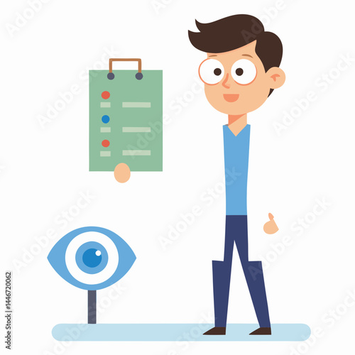 funny cartoon businessman with a key