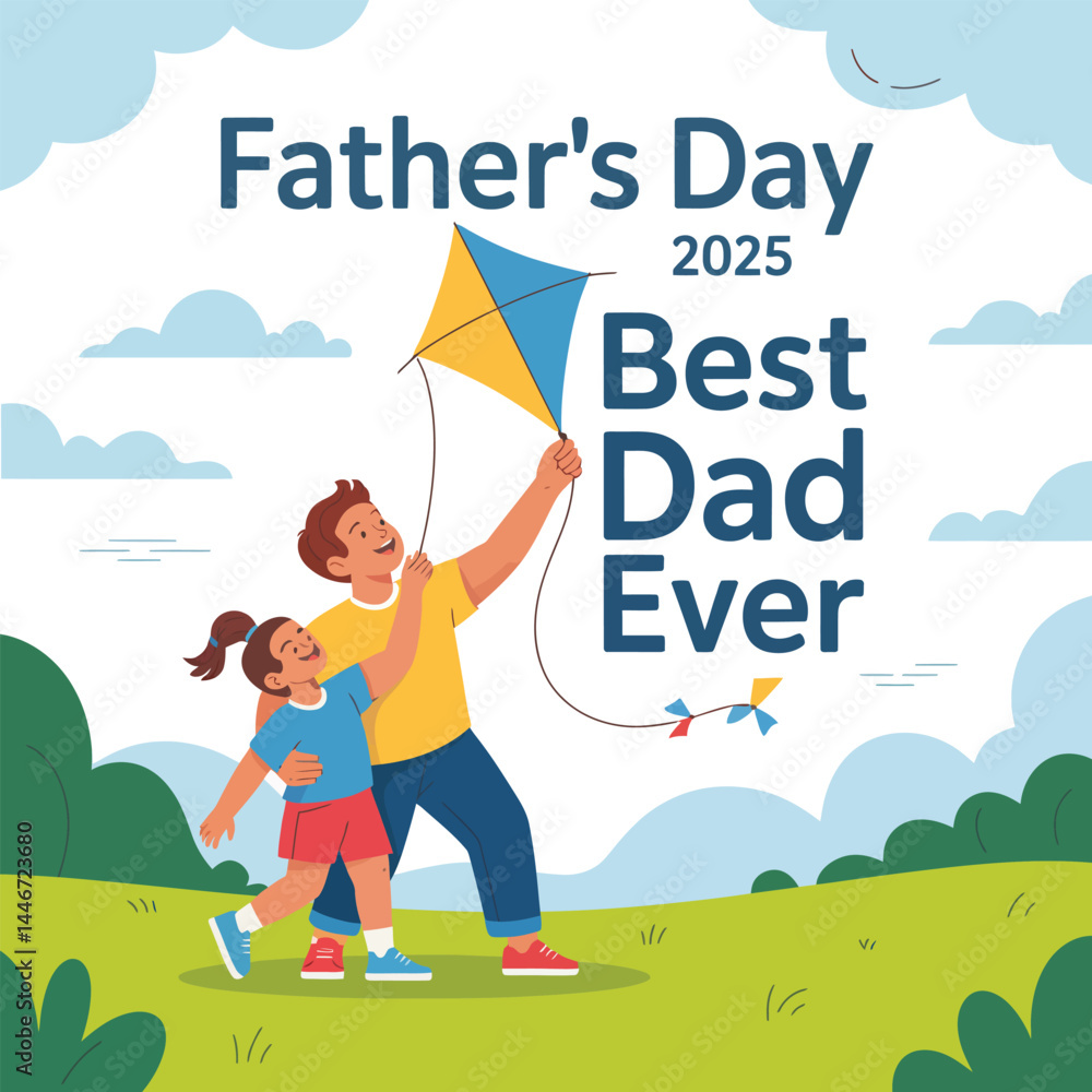 Fototapeta premium Happy Father’s Day – Honoring the Heroes We Call Dad