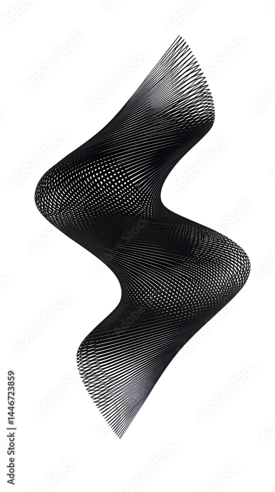 Abstract 3D Zigzag Pattern Illustration with Transparent Background Abstract 3D Zigzag Pattern Illustration with Transparent Background