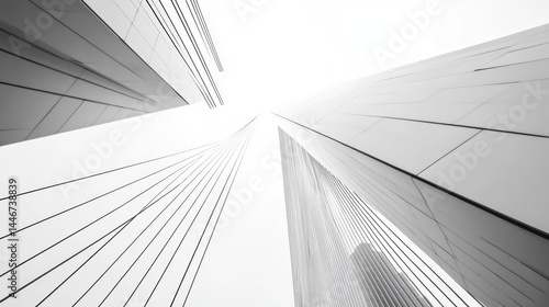 Monochromatic Metropolis: Architectural Ascent