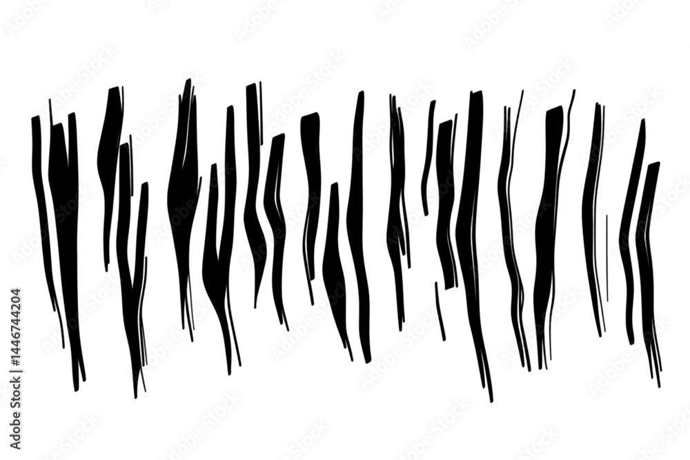 Fototapeta premium Abstract Black Background With Falling Particles Illustration