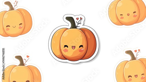 Cute Pumpkin Character Design