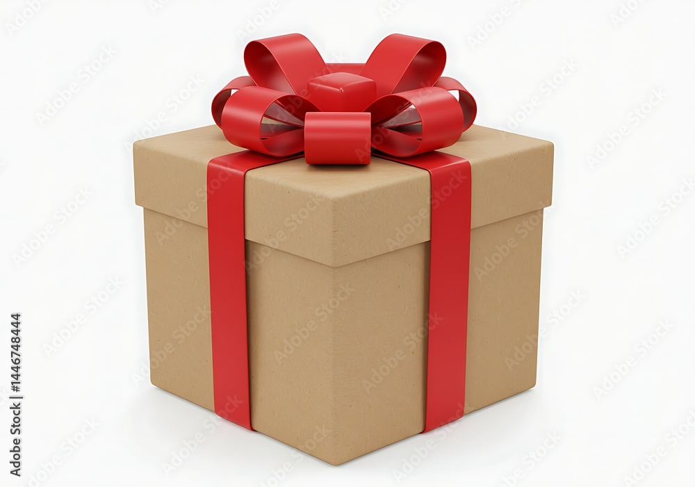 Obraz premium Gift box isolated on white