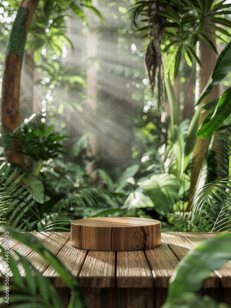 Sunlit Garden with Rustic Wooden Table Among Rows of Freshly Planted Crops Sunlit Garden with Rustic Wooden Table Among Rows of Freshly Planted Crops