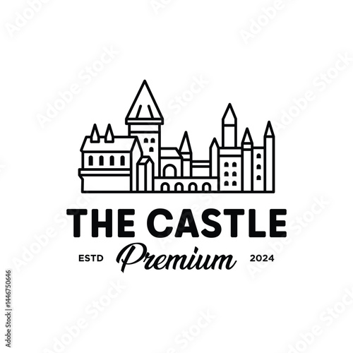 vector illustration of a castle