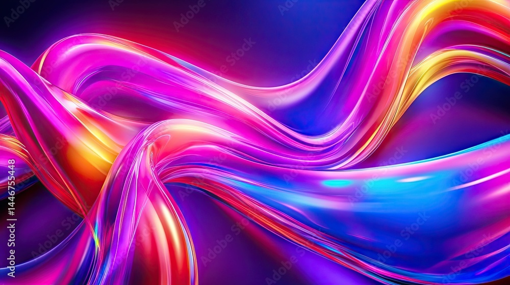 Dynamic abstract design with vibrant color flows. Dynamic abstract design with vibrant color flows.