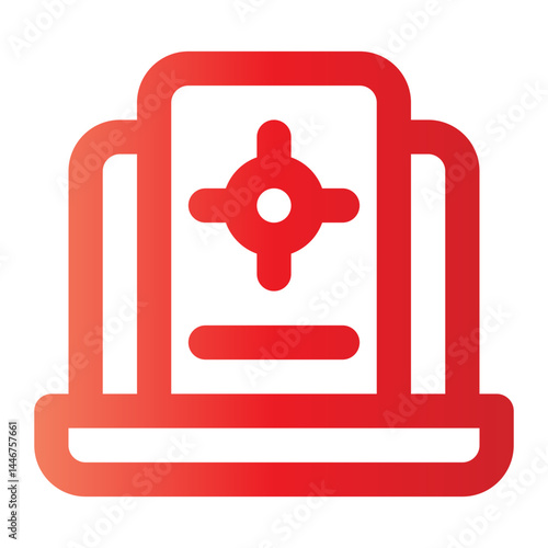 targeting and seo gradient icon