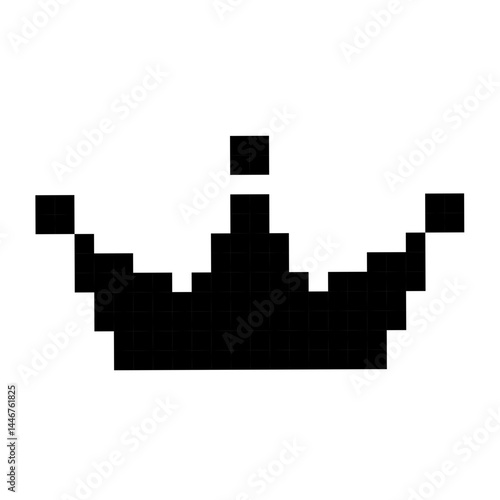 Crown pixel art icon 