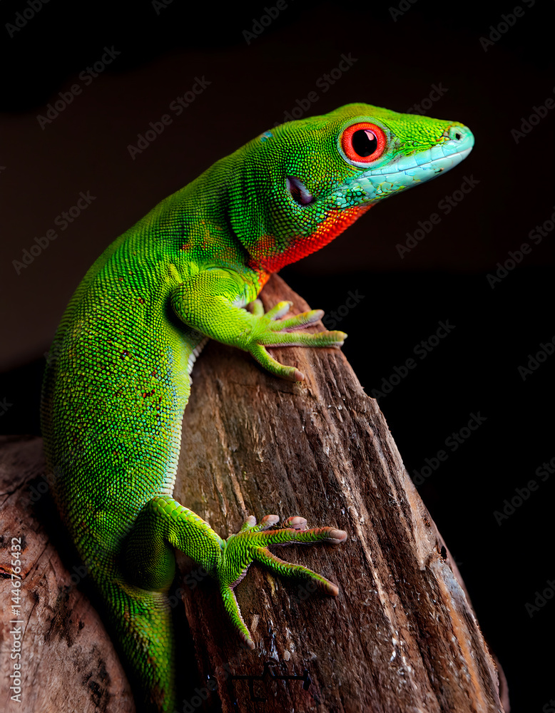 Fototapeta premium Emerald Day Gecko