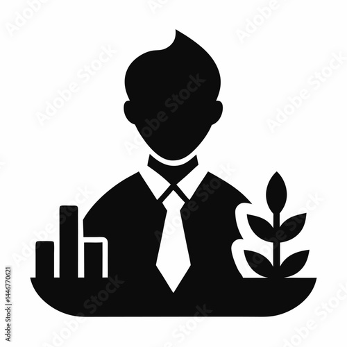 Investment icon. Containing investor, mutual fund, asset, risk management, economy, financial gain, interest and stock icons. Solid icon collection.