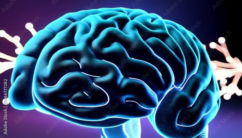 human brain, showcasing a realistic and detailed representation human brain, showcasing a realistic and detailed representation