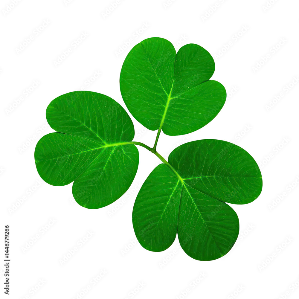 Fototapeta premium Green Clover And Shamrock, Generative AI