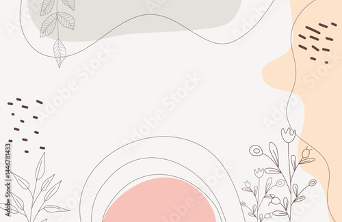 Aesthetic Colorful Pastel Floral Fluid Abstract