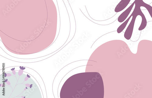 Aesthetic Colorful Pastel Floral Fluid Abstract