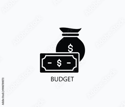 Budget Icon Or Logo Isolated Illustration
