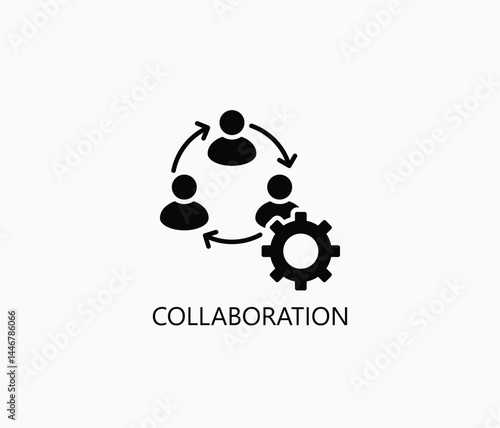 Collaboration Icon Or Logo Isolated Illustration