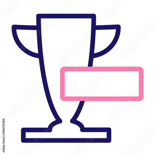 SERP Ranking Vector Line Two Colors Icon Design
