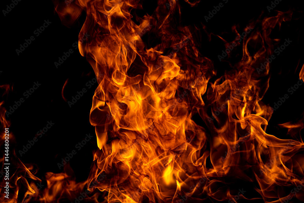 Blaze fire flame texture for banner background.