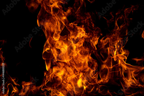 Obraz na płótnie Blaze fire flame texture for banner background. w salonie