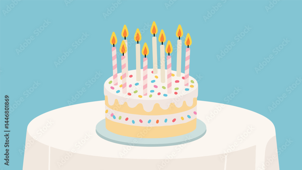 Birthday cake vector pattern Birthday cake vector pattern