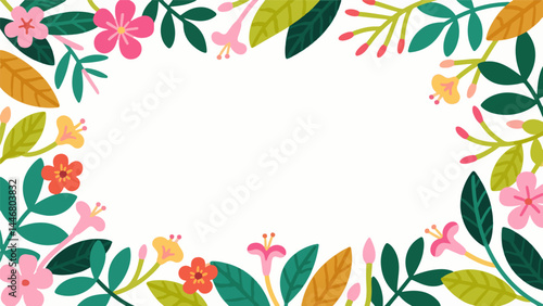 the fruit of Rangoon creeper pattern, flower vector pattern surrounds the border.