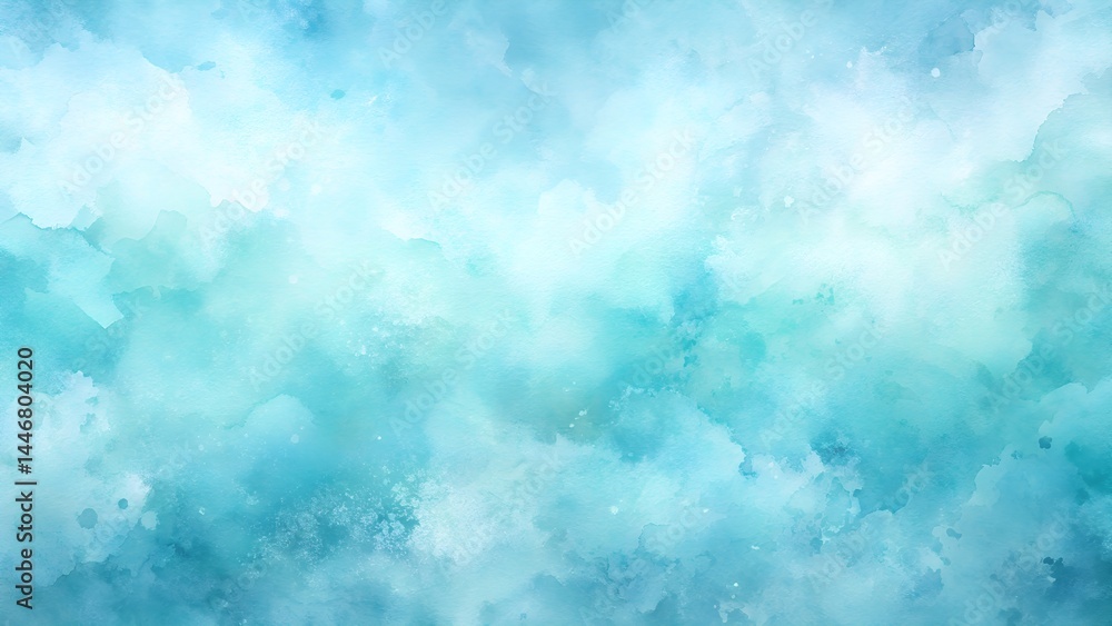 Mint and Sky Blue Watercolor Background Mint and Sky Blue Watercolor Background