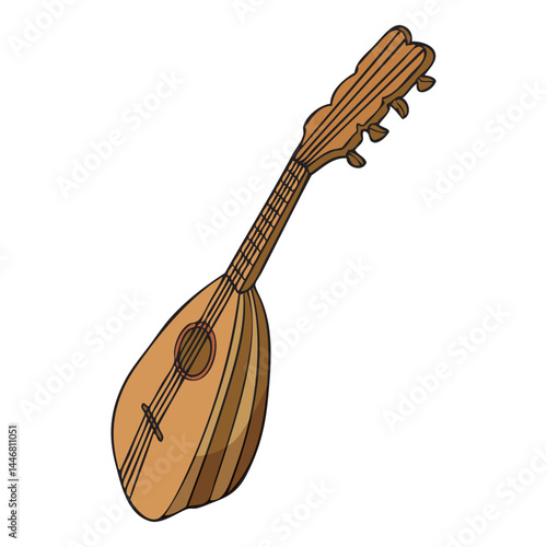 mandolin vector illustration