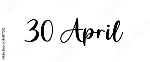 Motivational month name text for printing items, T-shirts, and mug printing.