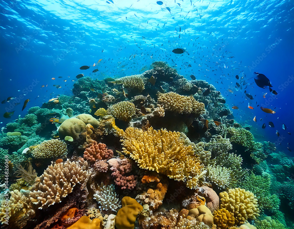 Naklejka premium coral reef