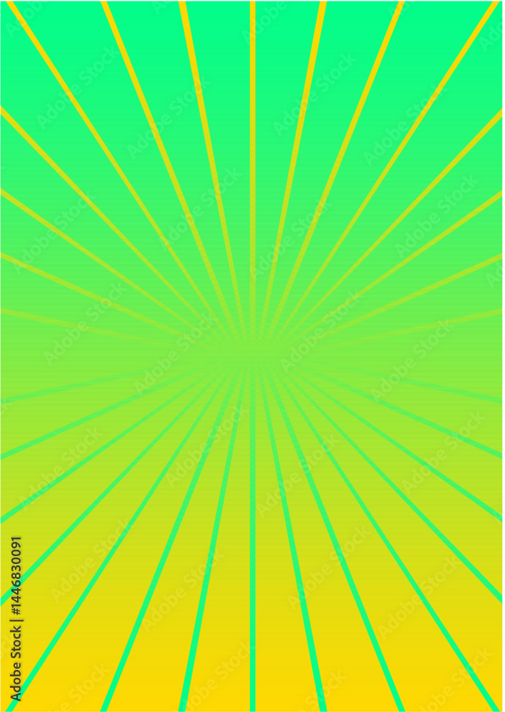 Obraz premium Radiant Green and Yellow Background with Vibrant Abstract Energy Lines