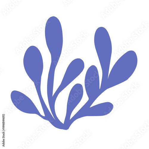 illustration Aquarium seaweed silhouette