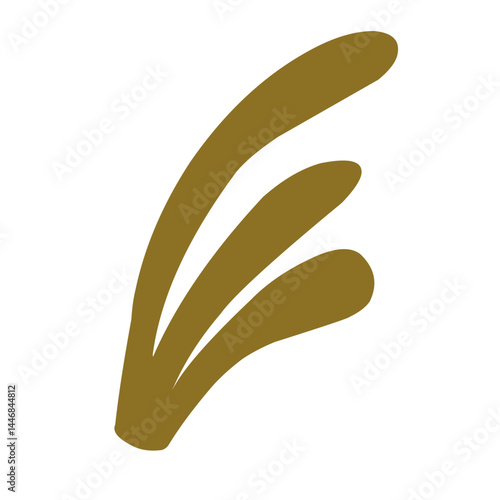 illustration Aquarium seaweed silhouette