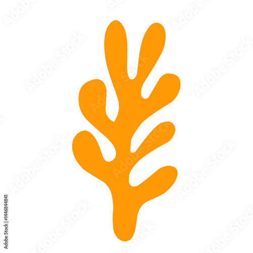 illustration Aquarium seaweed silhouette