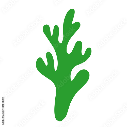 illustration Aquarium seaweed silhouette