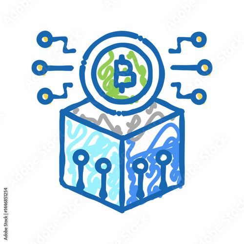 technology ico icon doodle illustration