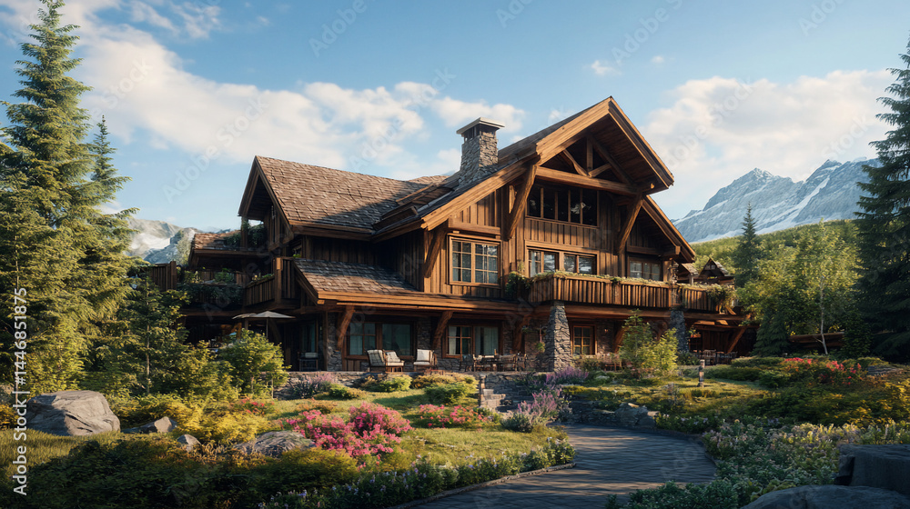 Mountain Log Home Mountain Log Home
