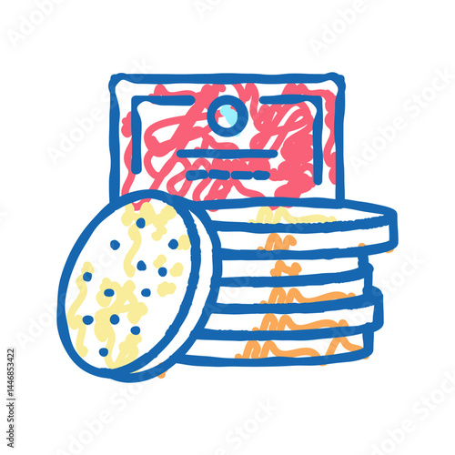face sponges icon doodle illustration