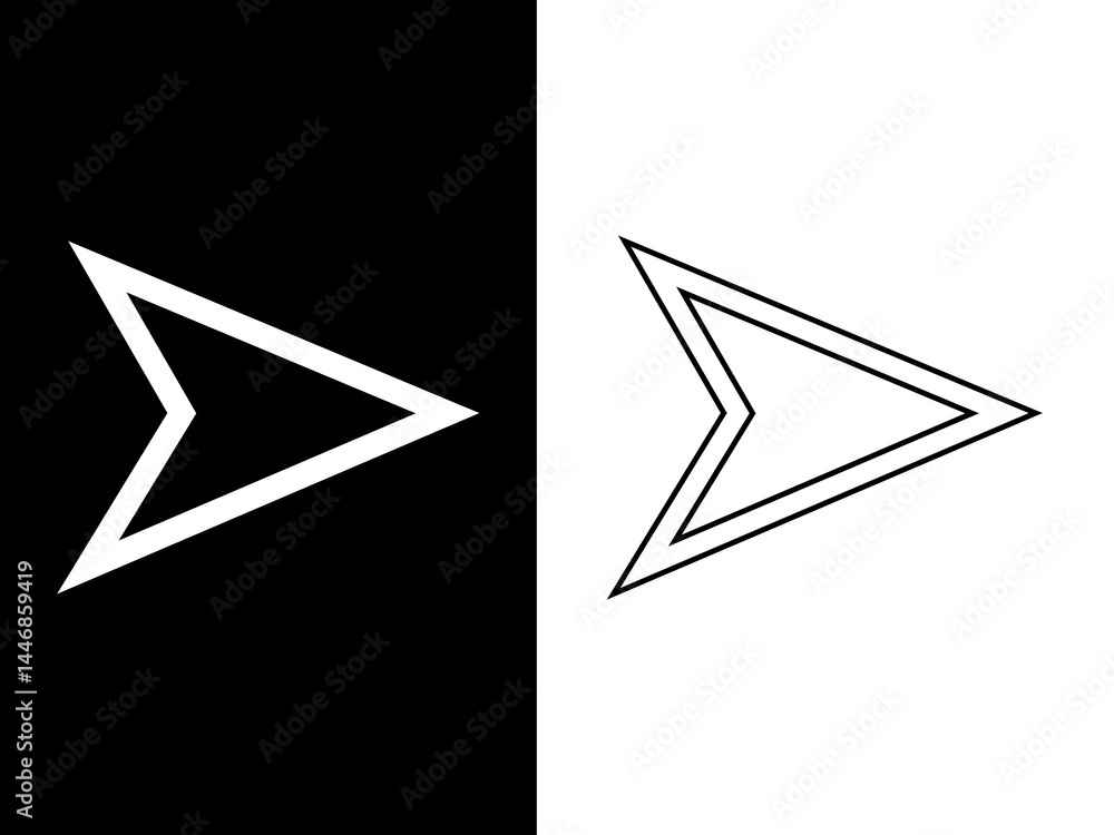 Fototapeta premium hollow bullet arrow 1