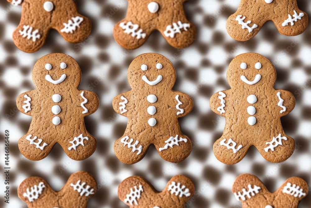 Decorating gingerbread cookies isolated on transparent background Decorating gingerbread cookies isolated on transparent background