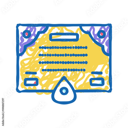 spiritualism astrological icon doodle illustration