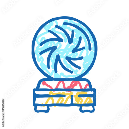 ball astrological icon doodle illustration