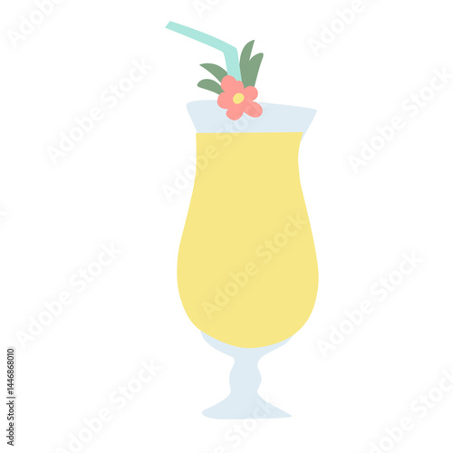 Fresh fruit juice set vector illustration